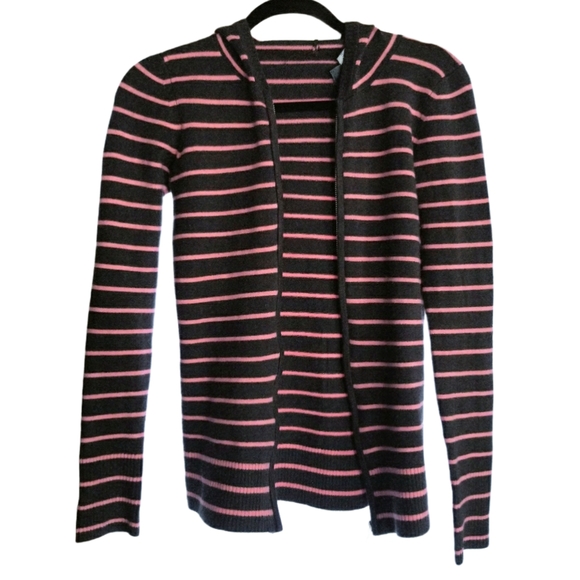 FRENCH CONNECTION FCUK Brown Pink Zip up Hoodie Size XS - Picture 2 of 6